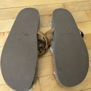 Tory Burch Miller Sandals Cloud Shearling Size 10.5.  Worn once. With dust bag